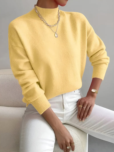 Lea -  Blød rullekravesweater